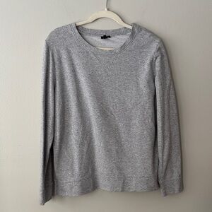 Talbots Women’s Heather Gray Crewneck Sweater Cozy Classic XL